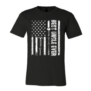 Gifts for Uncle - Father's Day, Birthday Gifts for Uncle, American Flag, Uncle Tool - Mens T-shirt