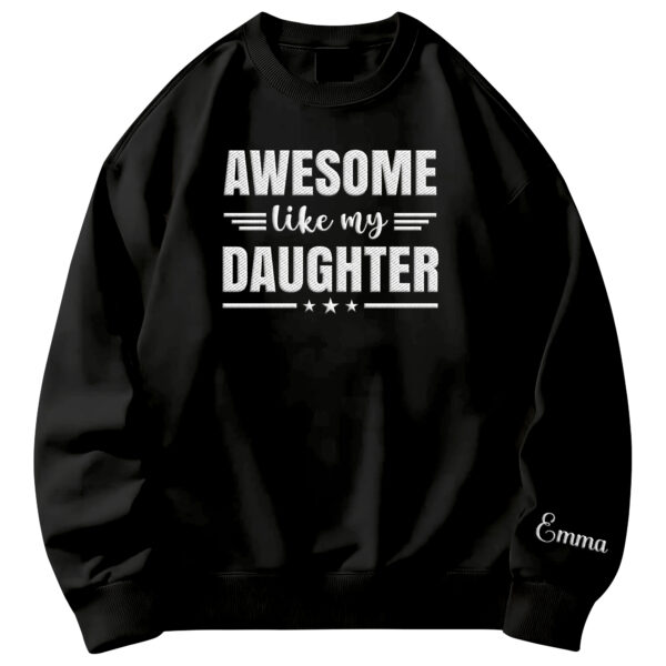 Personalized Dad Gifts - Father's Day, Birthday Gifts For Dad, Papa - Mens Embroidered Sweatshirt