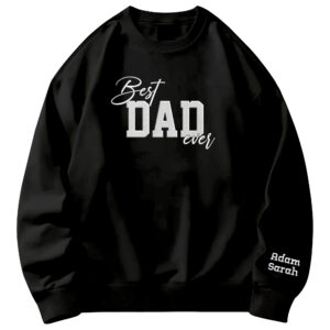 Personalized Dad Gifts - Birthday Gifts For Dad, Papa, New Dad Gifts - Mens Embroidered Sweatshirt