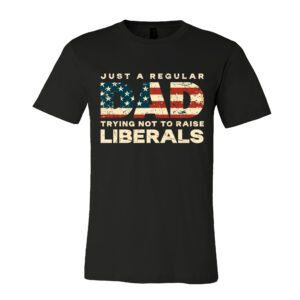 Father's Day Gifts, Tee For Dad, Liberal American USA Flag T-shirt - Mens T-Shirt