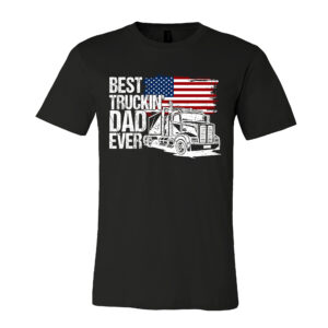 Gifts for Dad - Father's Day, Birthday Gifts for Papa, Father, American Flag Truck - Mens T-shirt