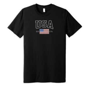 USA Est 1776 - 4th Of July, Independence Day Patriotic American Gifts - Mens Shirts