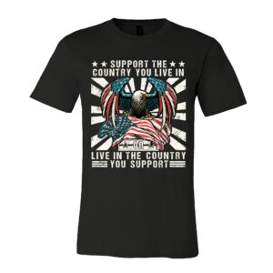 Vintage Dad 4th of July Tee, Dad Gift, Eagle With American Flag T-Shirt - Men T-Shirt