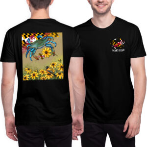 Maryland State Crab and Black-eyed Susan Flower, Maryland T-Shirt TPT1947TS