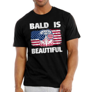 Patriotic American Eagle Gifts - Bald Is Beautiful, 4th Of July Gifts - Mens Shirts