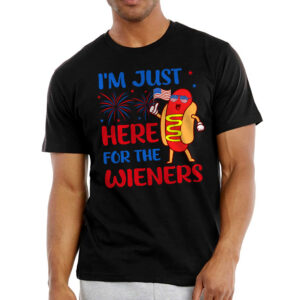 Funny American Gifts - I'm Just Here For The Wieners, 4th Of July Gifts - Mens Shirts