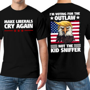 Patriotic Eagle Gifts - I'm Voting For The Outlaw Not The Kid Sniffer, 4th Of July Gifts - Mens Shirts