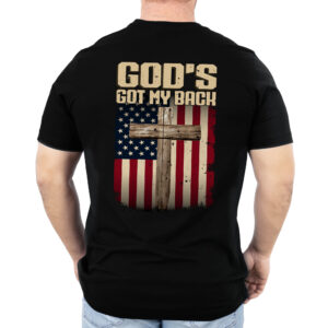 God Christian Cross T-Shirt God's Got My Back T-Shirt MLN3246TS