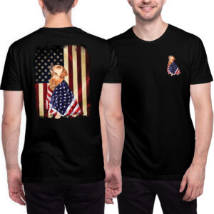 Golden Retriever American Patriot T-Shirt MLN3266TS