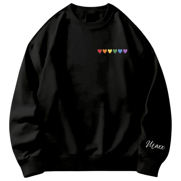 Personalized Pride Gifts For Men - Rainbow Hearts, LGBT, Pride Months Gifts For Men - Mens Sweatshirts