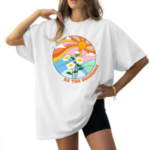 Boho Hippie Gifts For Women - Be The Sunshine, Vintage Retro Summer Shirts - Women Crewneck Shirt