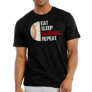 Baseball Gifts For Men - Eat Sleep Baseball Repeat Funny Baseball, Sport Shirts - Mens Shirt