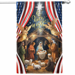 Christmas Silent Night Nativity Of Jesus Flag TPT2321F New