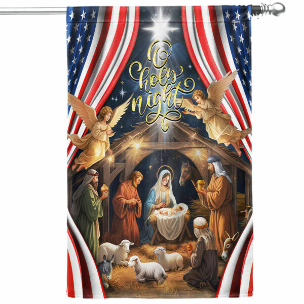 Christmas Silent Night Nativity Of Jesus Flag TPT2321F New